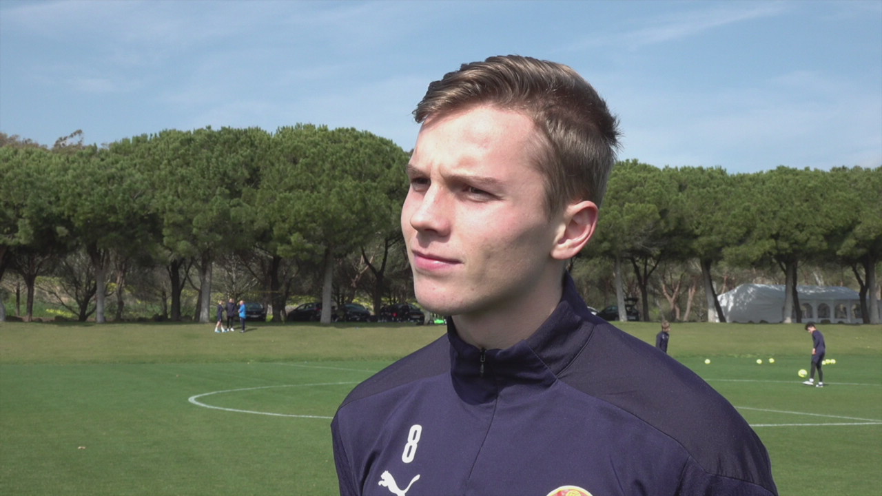 Johan Hove på treningsleir i Estepona